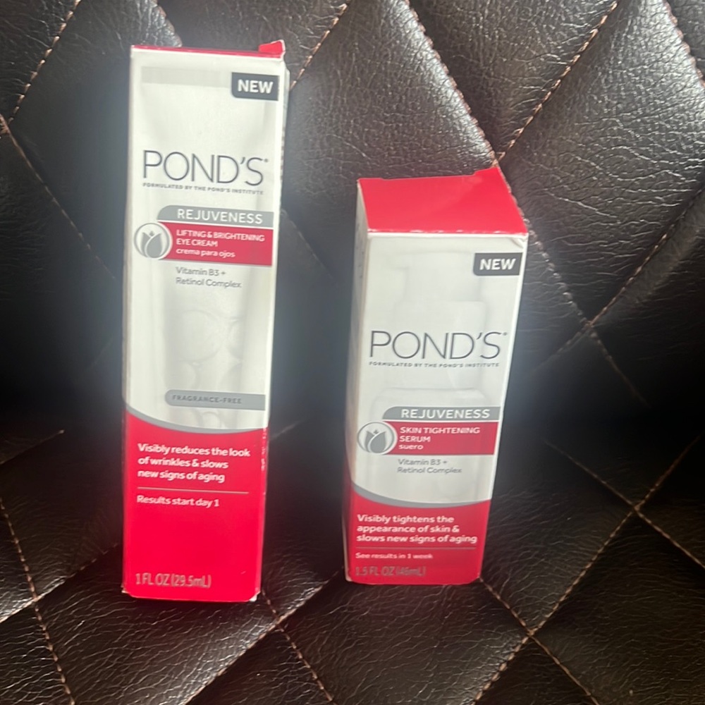 Rejuveness, Lifting & Brightening Eye Cream and Pond's Skin Tightening Serum